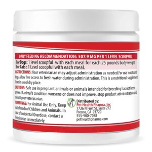 RENARAMAX Dietary Phosphate Binder for Cats & Dogs and Renal Support Supplement Powder for Pets, 120 dose (60.9 g) - (Made in U.S.A)