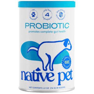 Native Pet Omega Oil for Dogs (8 oz.) & Probiotic for Dogs (4.1 oz.)