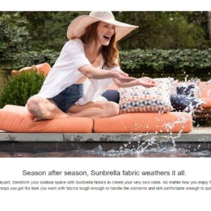 Naturesroom Sunbrella Outdoor Pillows for Patio Furniture - 16" W x 16" L x 6" T, Waterproof Throw Pillow with Comfort, Style & Durability Designed for Outdoor Living - Made in The USA