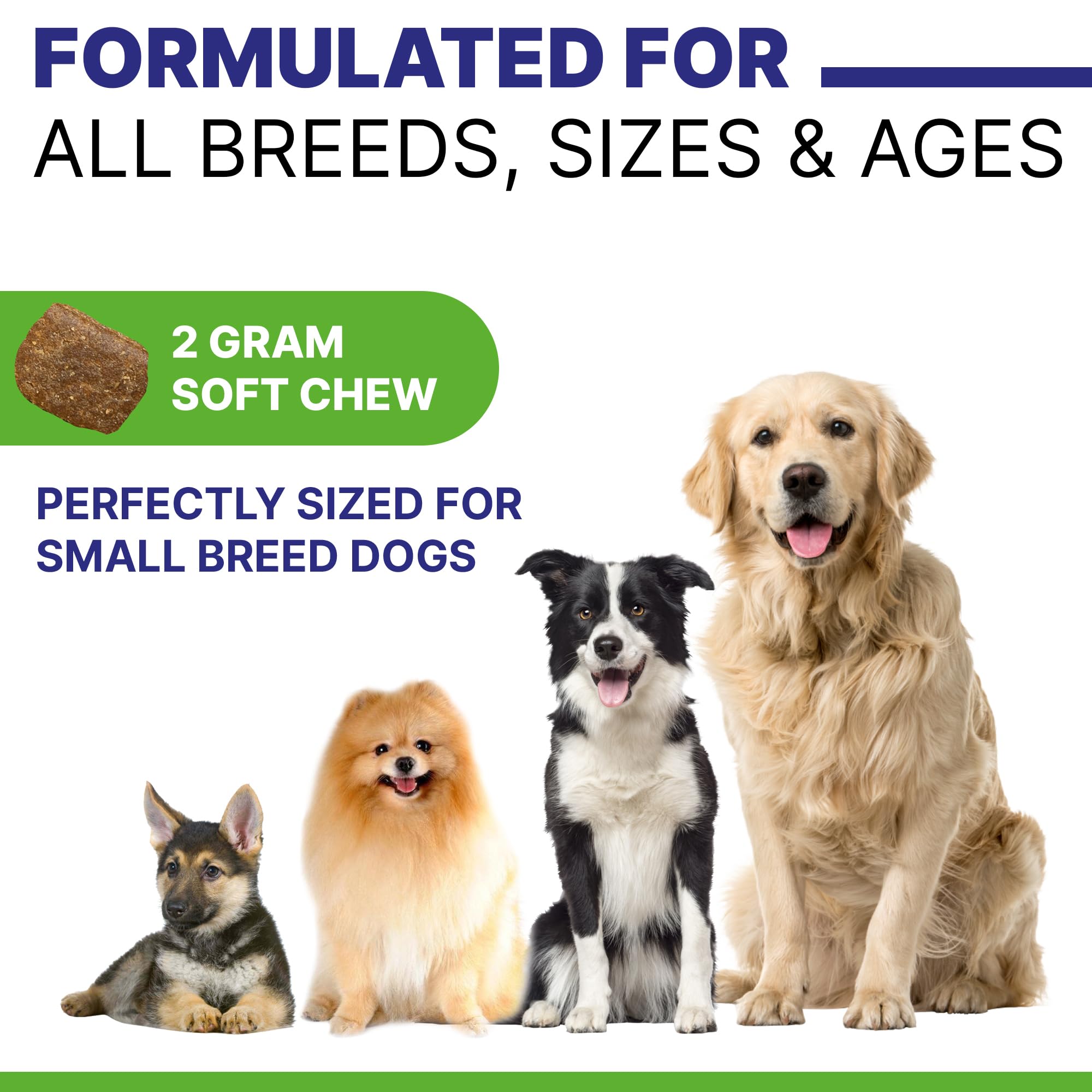 Pawsential Good Poop for Dogs - Anal Gland Support + Stool Solidifier Fiber Supplement - Digestive Support - Stool Quality and Consistency - 100ct