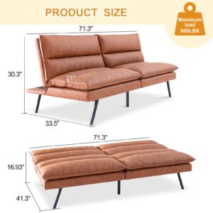 MUUEGM FQ-SF-534-Brown-1 Sofabed, Brown Sofa-new