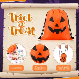 Silkfly 24 Pcs Halloween Drawstring Bags 12 x 10 Inch Trick or Treat Drawstring Backpack Bags Goody Gift Bags for Halloween Party