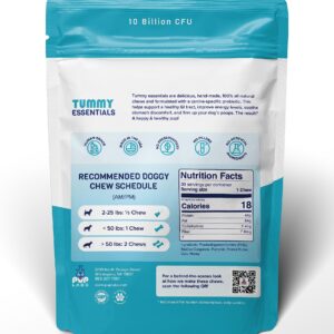 Pup Labs Tummy Essentials Probiotics for Dogs - Eliminate Digestive Dysfunction - Supports Gut Health - Dog Probiotics Support a Happy and Active Life - Made for All Dogs and in The USA, 30 Chews