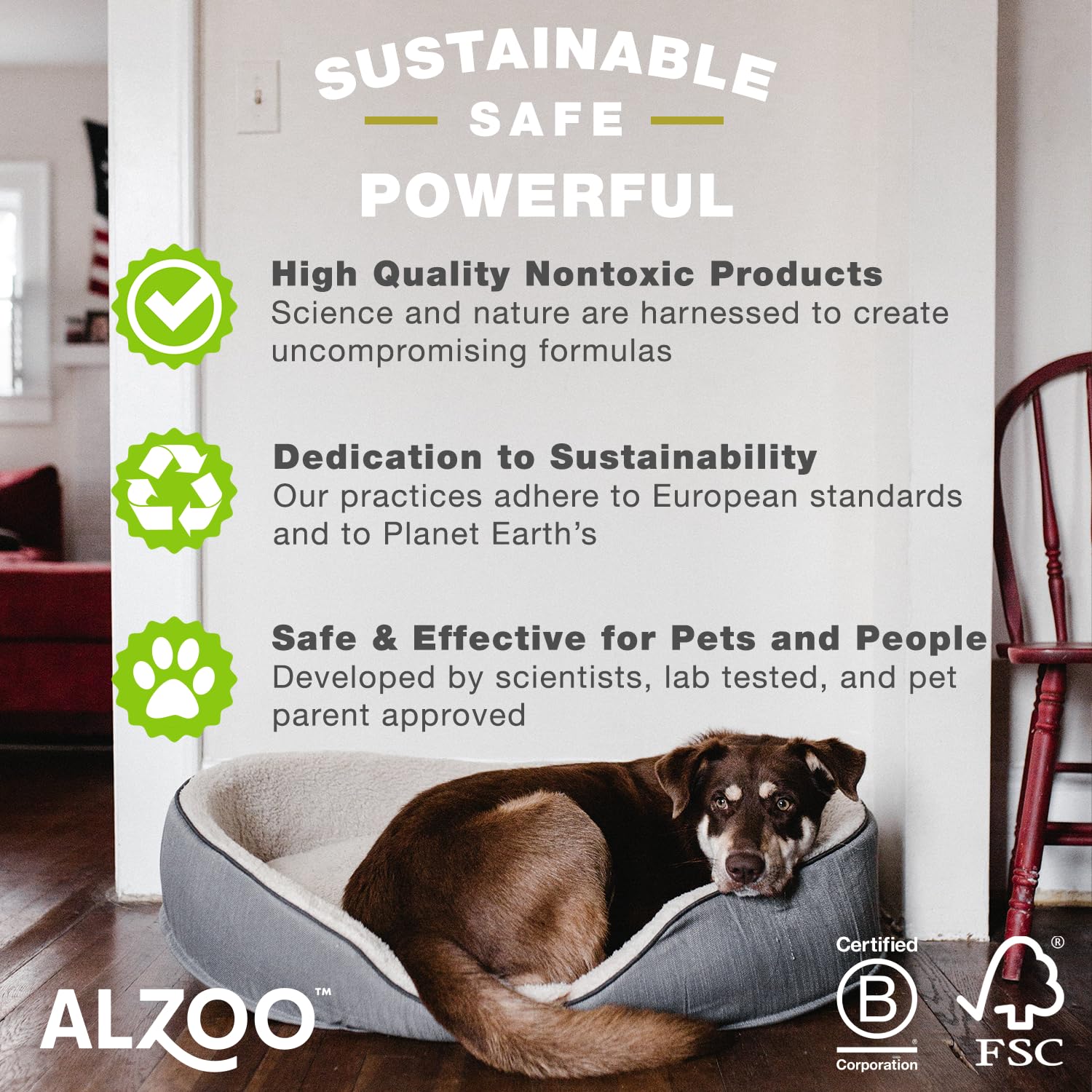 ALZOO Mobility Collar for Dogs, Helps Promote Joint Flexibility, 100% Plant-Based Active Ingredients with Wintergreen and Moroccan Rosemary Oil, Single