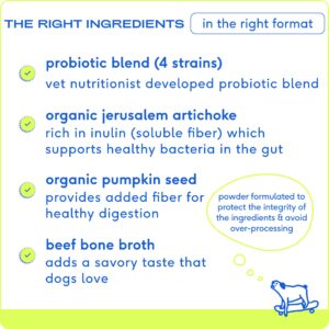 Native Pet Beef Bone Broth for Dogs (9.5 oz) & Probiotic for Dogs (16.4 oz.)