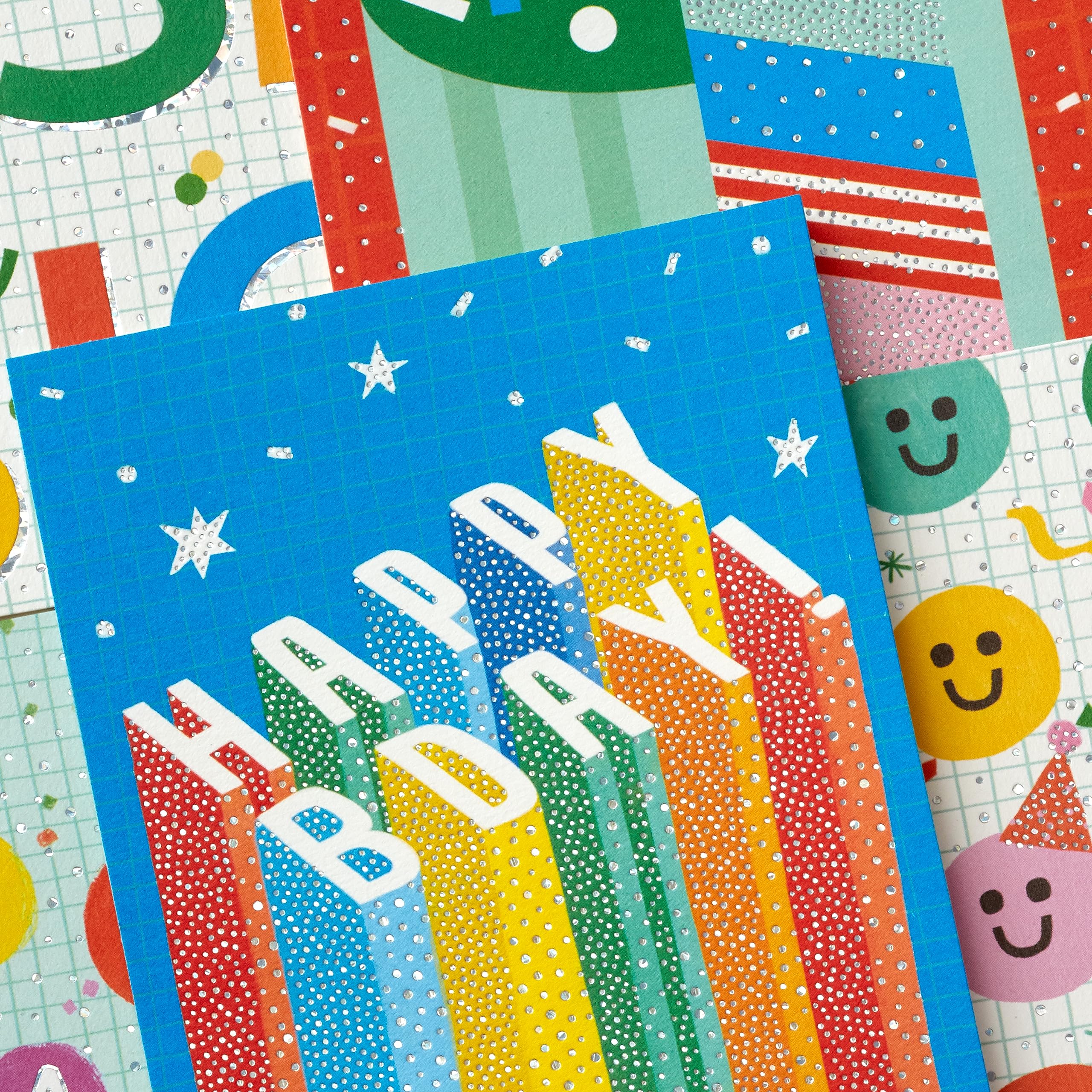 Hallmark Assorted Kids Birthday Cards (24 Blank Cards with Envelopes) Wish Big, Best Day Ever