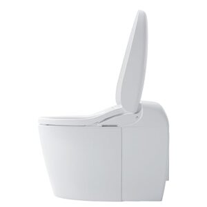 TOTO NEOREST® RS Dual Flush 1.0 or 0.8 GPF Toilet with Intergeated Bidet Seat and EWATER+, Cotton White - MS8341CUMFG#01