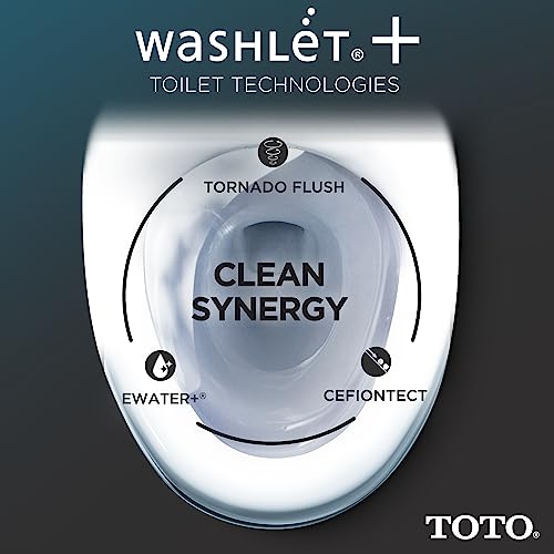 TOTO® WASHLET®+ EP Wall-Hung Elongated Toilet with S7 Contemporary Bidet Seat and DuoFit® In-Wall 0.9 and 1.28 GPF Dual-Flush Tank System, Matte Silver - CWT4284726CMFG#MS