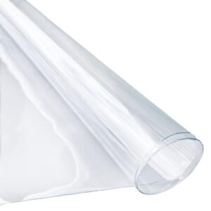 oneart | super clear multi purpose pvc vinyl-12 gauge waterproof transparent vinyl sold by separate yard, 1 yard