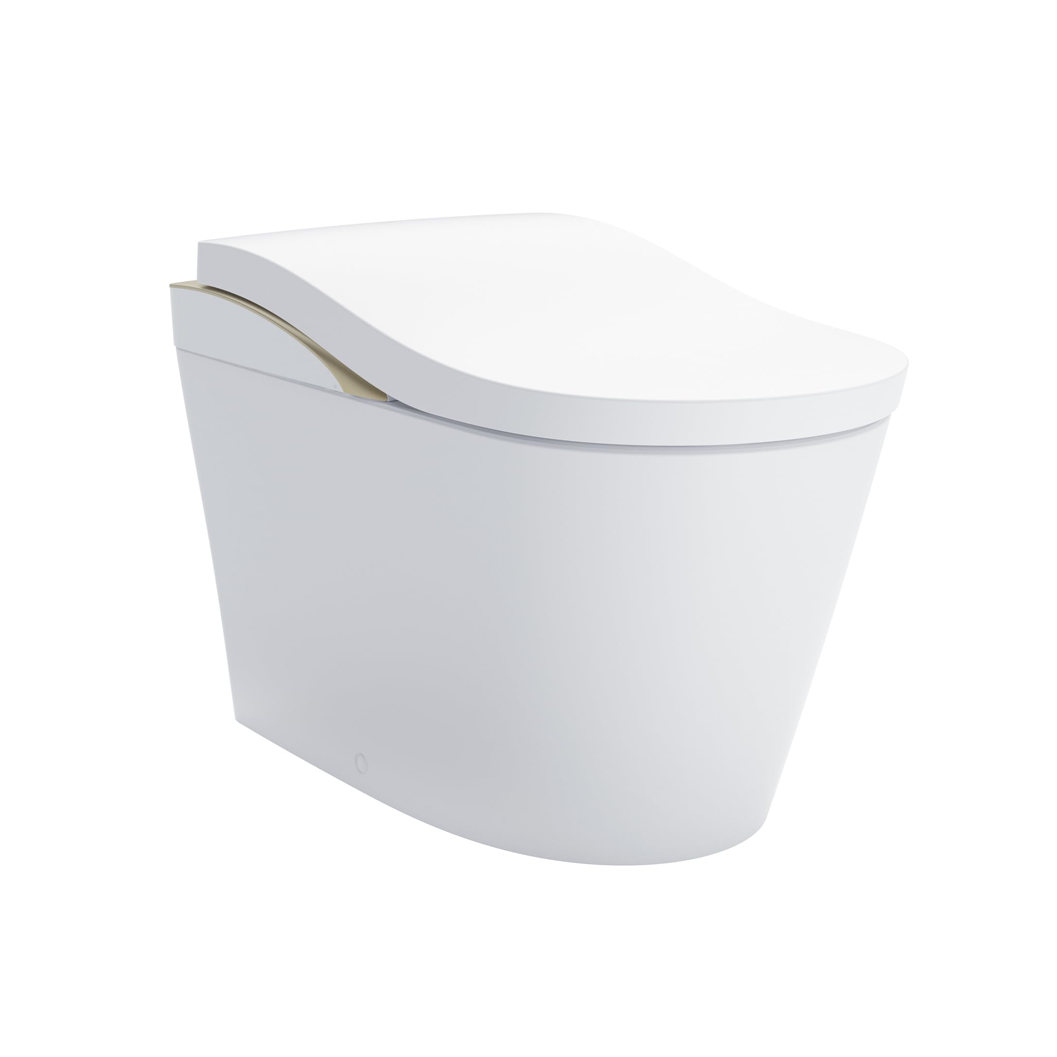 TOTO Neorest LS Dual Flush 1.0 or 0.8 GF Integrated Bidet Toilet, Cotton White with Nickel Trim - MS8732CUMFG#01N