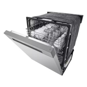 LG 24-Inch Front Control Dishwasher with SenseClean in Stainless Steel - LDFC2423V