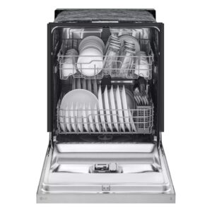 LG 24-Inch Front Control Dishwasher with SenseClean in Stainless Steel - LDFC2423V