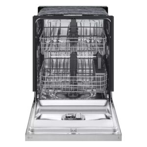 LG 24-Inch Front Control Dishwasher with SenseClean in Stainless Steel - LDFC2423V