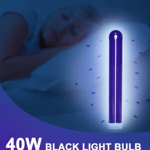 BB-40blk 40W Replacement Light Bulb Compatible with Black Flag Deluxe Bug Zapper Model BZ-40DX and Stinger UVB45 Outdoor Mosquito Lamp, B4045 40-Watt 5500 Volt Black Light Replacement Bulb - 1 Pack