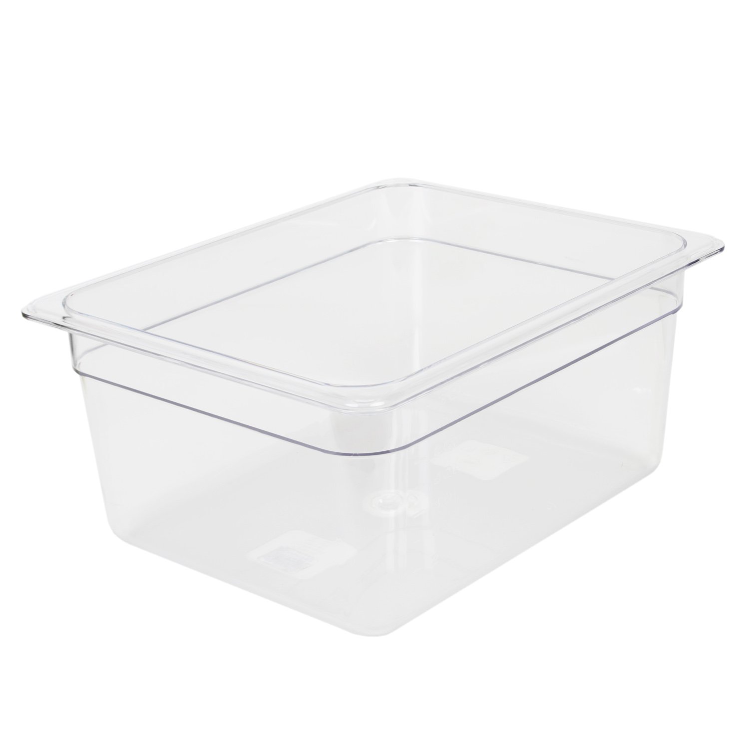 Thunder Group PLPA8126 Food Pan, 1/2 Size, 6" deep, Shatter and Scratch Resistant, Dishwasher Safe, Polycarbonate, Clear, NSF, Pack of 6