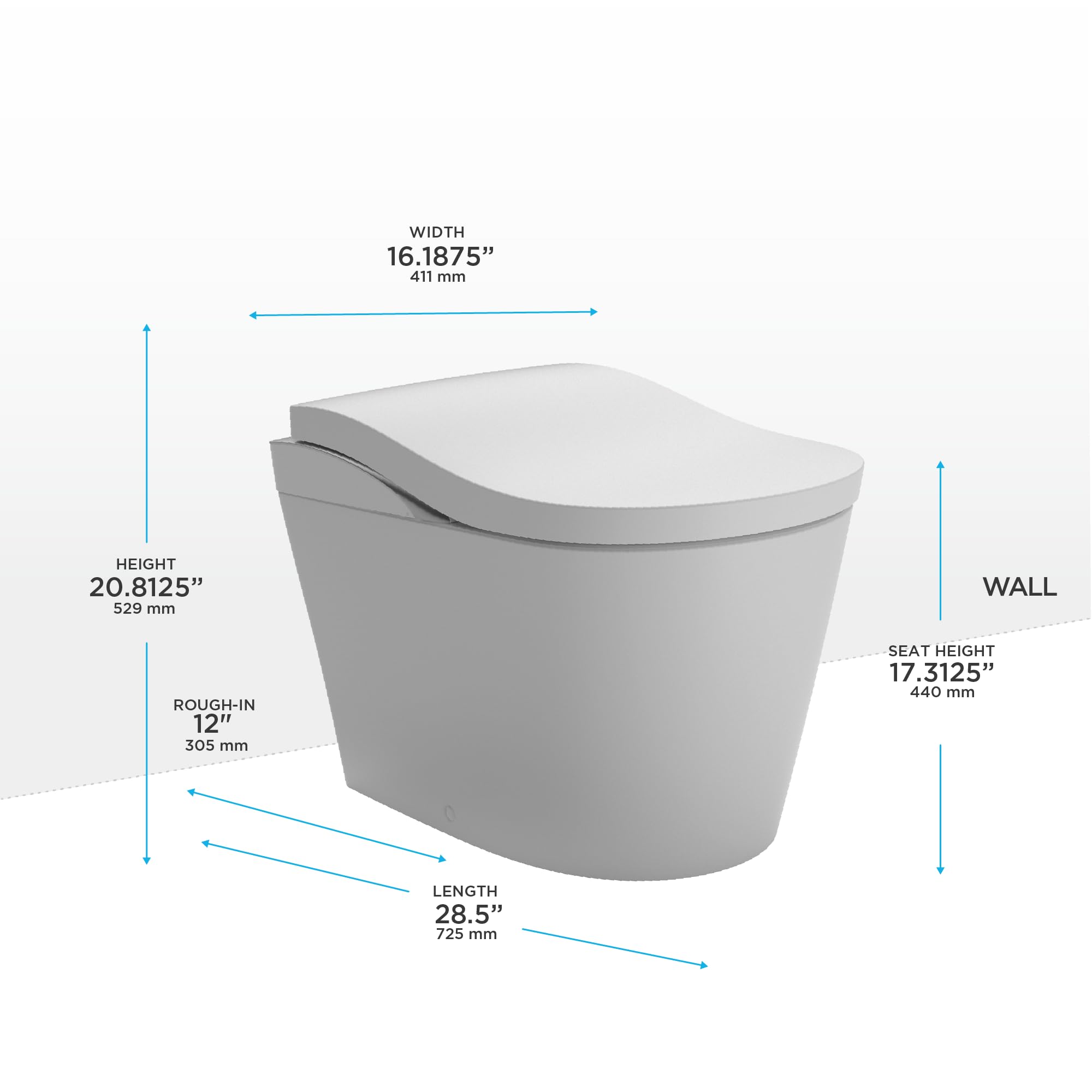 TOTO Neorest LS Dual Flush 1.0 or 0.8 GF Integrated Bidet Toilet, Cotton White with Nickel Trim - MS8732CUMFG#01N