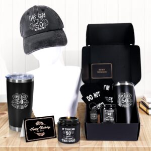 AYGE 50th Birthday Gifts for Men, Coworker, Teachers, Boss, Friends, Dad, Include 20 oz Insulated Tumbler, Gift Box for Men Turning 50 year old