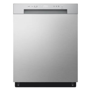 lg 24-inch front control dishwasher with senseclean in stainless steel - ldfc2423v