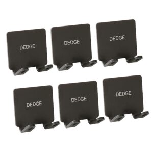 dedge matte black multi-purpose self adhesive razor hooks razor holder for shower bathroom kitchen sticky hooks plug holder(6 pcs)