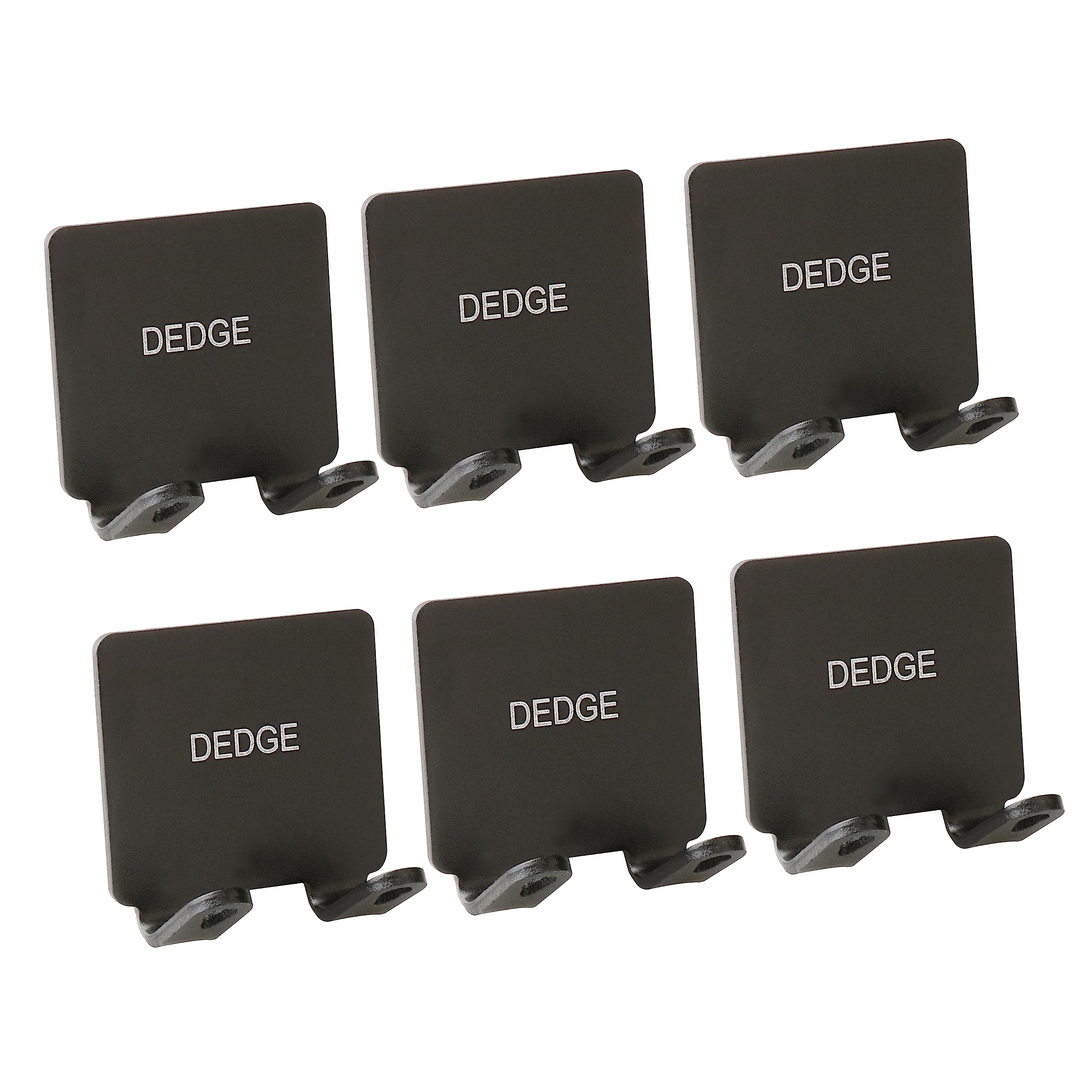 DEDGE Matte Black Multi-Purpose Self Adhesive Razor Hooks Razor Holder for Shower Bathroom Kitchen Sticky Hooks Plug Holder(6 Pcs)