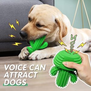 Pamlulu Dog Toys Set,Dog Chew Toy Cactus Tug of War Toy Set Dog Squeaky Toys for Aggressive Chewers Cactus Tough Toys Interactive for Training Cleaning Teeth