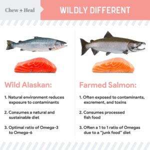 Wild Alaskan Salmon and Pollock Fish Oil for Dogs - 32 oz. of Fish Oil Formula - Pump Cap Bottle - Contains Omega-3 and 6, Vitamin D, EPA, and DHA for Healthy Skin and Coat