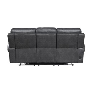 Lexicon Janwood Wall-Hugger Power Double Reclining Sofa, Gray