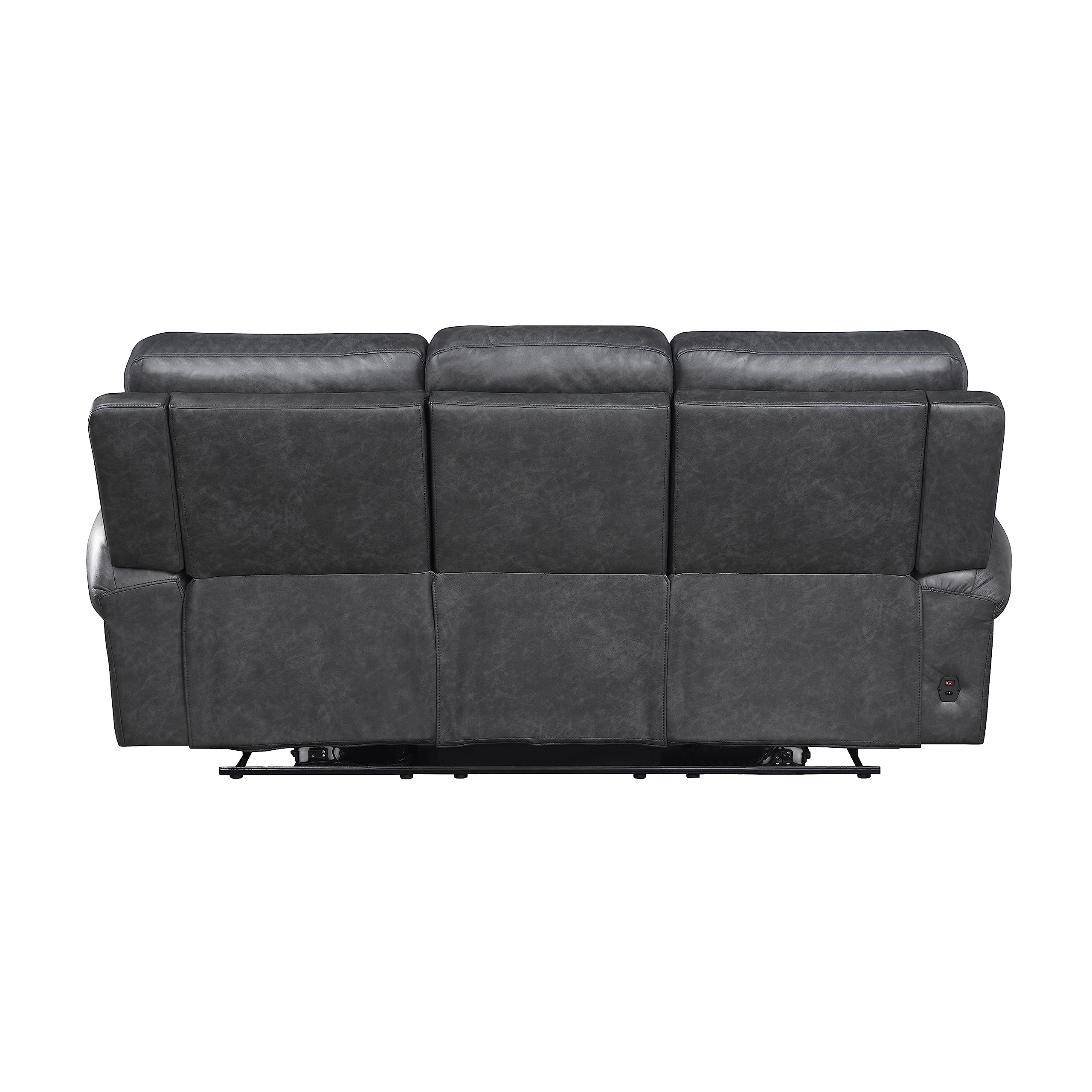 Lexicon Janwood Wall-Hugger Power Double Reclining Sofa, Gray