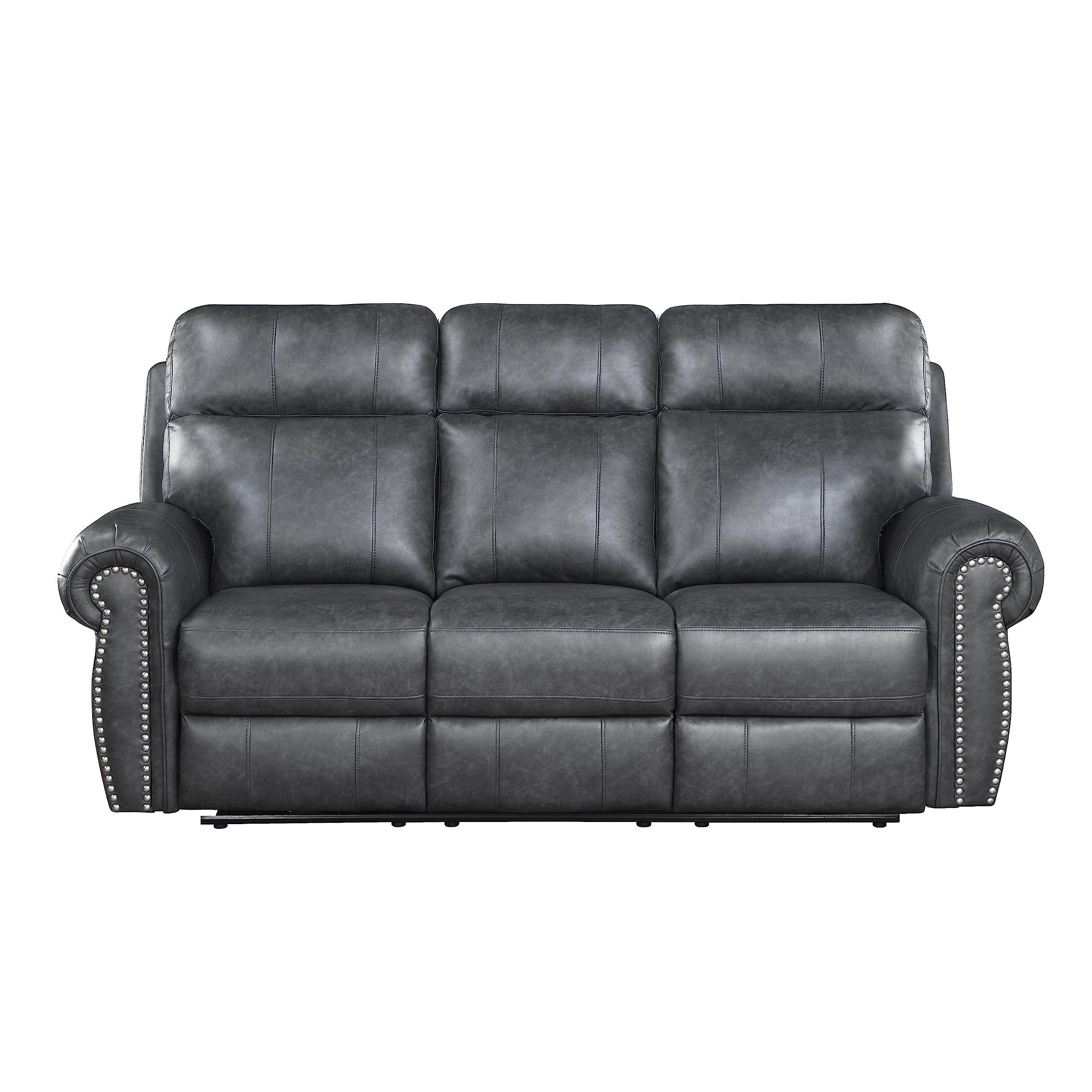 Lexicon Janwood Wall-Hugger Power Double Reclining Sofa, Gray