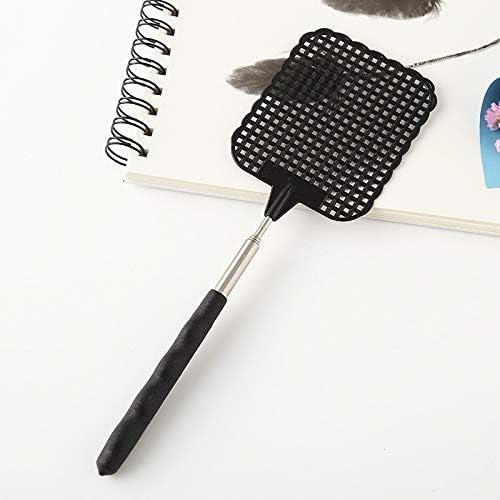 2PCS Telescopic Fly Swatters, Durable Plastic Fly Swatter Heavy Duty Set, Telescopic Flyswatter with Stainless Steel Handle 26cm - 72cm