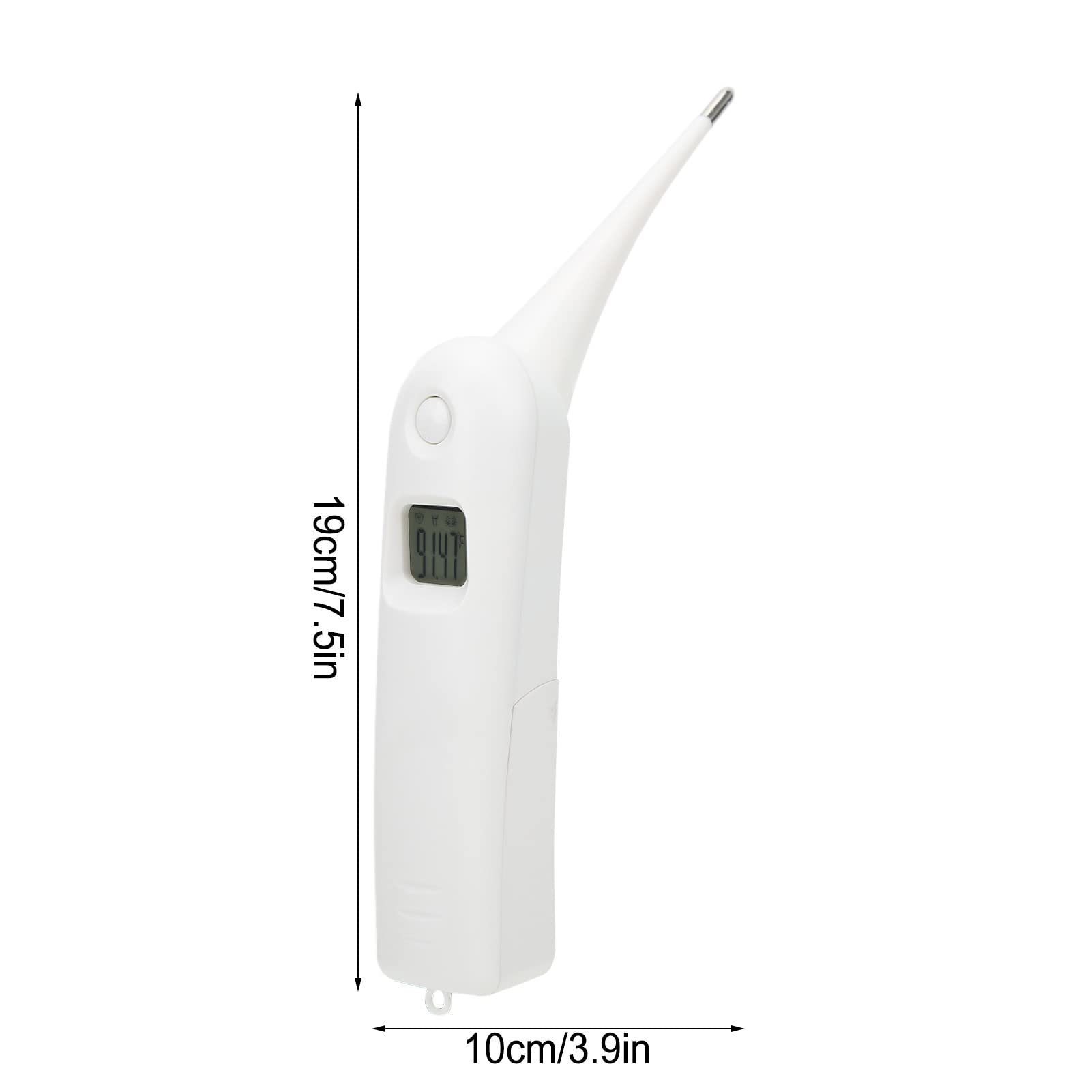 Zerodis Pig Thermometer Electronic LCD Pet Veterinary Thermometer with Memory Function for Dogs Cats Pet Dog Thermometer Horse Anus Thermometer Fast Digital Veterinary Thermometer