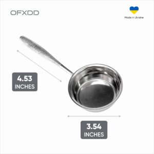 Cocotte Stainless Steel 3.54 Inch - 4 Pcs Mini Cocotte with Handle - Ramekin for Baking Julienne, Oven Safe, 4.22 Oz, OFXDD