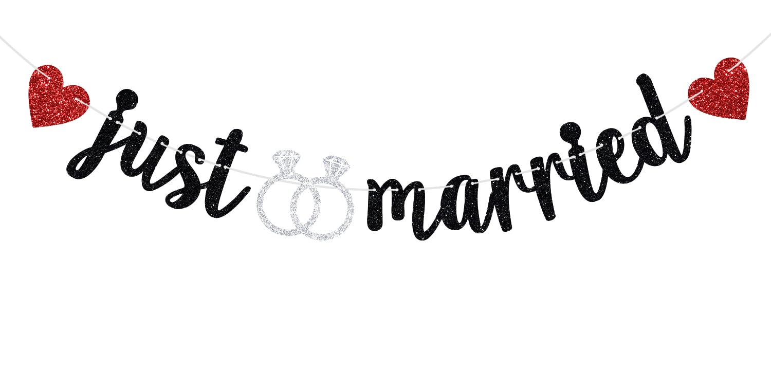 Just Married Banner, Future Mr & Mrs, Wedding/Engagement/Bridal Shower Party Decorations