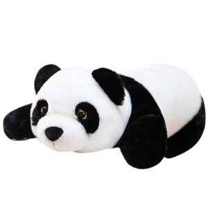 hronsa weighted stuffed animals, 15.3" weighted panda plush toy cute panda weighted plush animals pillow gifts for kids adults birthday, valentine's day