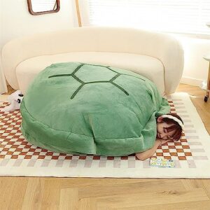 PTAEXCEL Wearable Turtle Shell Pillow, 47.2in/120cm Giant Wearable Turtle Shell Pillow, Removable Oversized Tortoise Shell Plush Turtle Stuffed Animal Dress up Cushion Costume for Adlut.