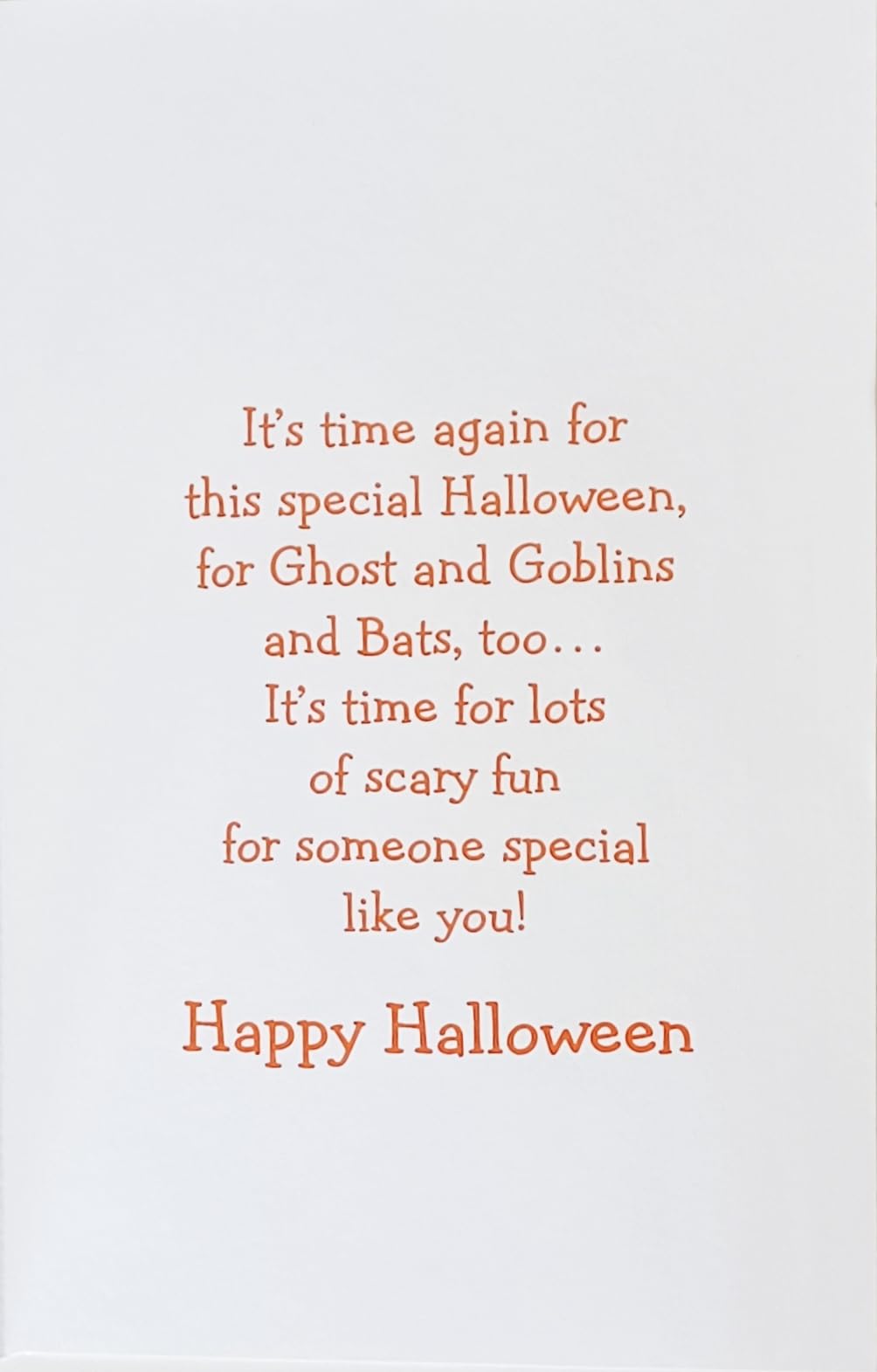 Greeting Card Time For Lots of Scary Fun For Someone Special - Happy Birthday And Halloween - October 31