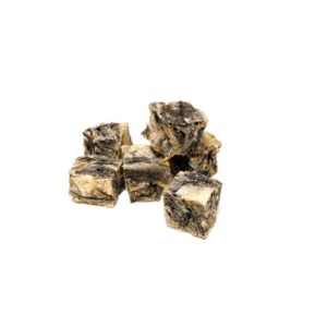 Eli Cod Skin Cubes 3 oz - Naturals Premium Dog Treats, Fish Skin Dental Treats, Rich in Protein & Omega 3, Low in Fat, Grain Free, Single Ingredient, Crispy, Hypoallergenic, Gluten Free, Air Dried