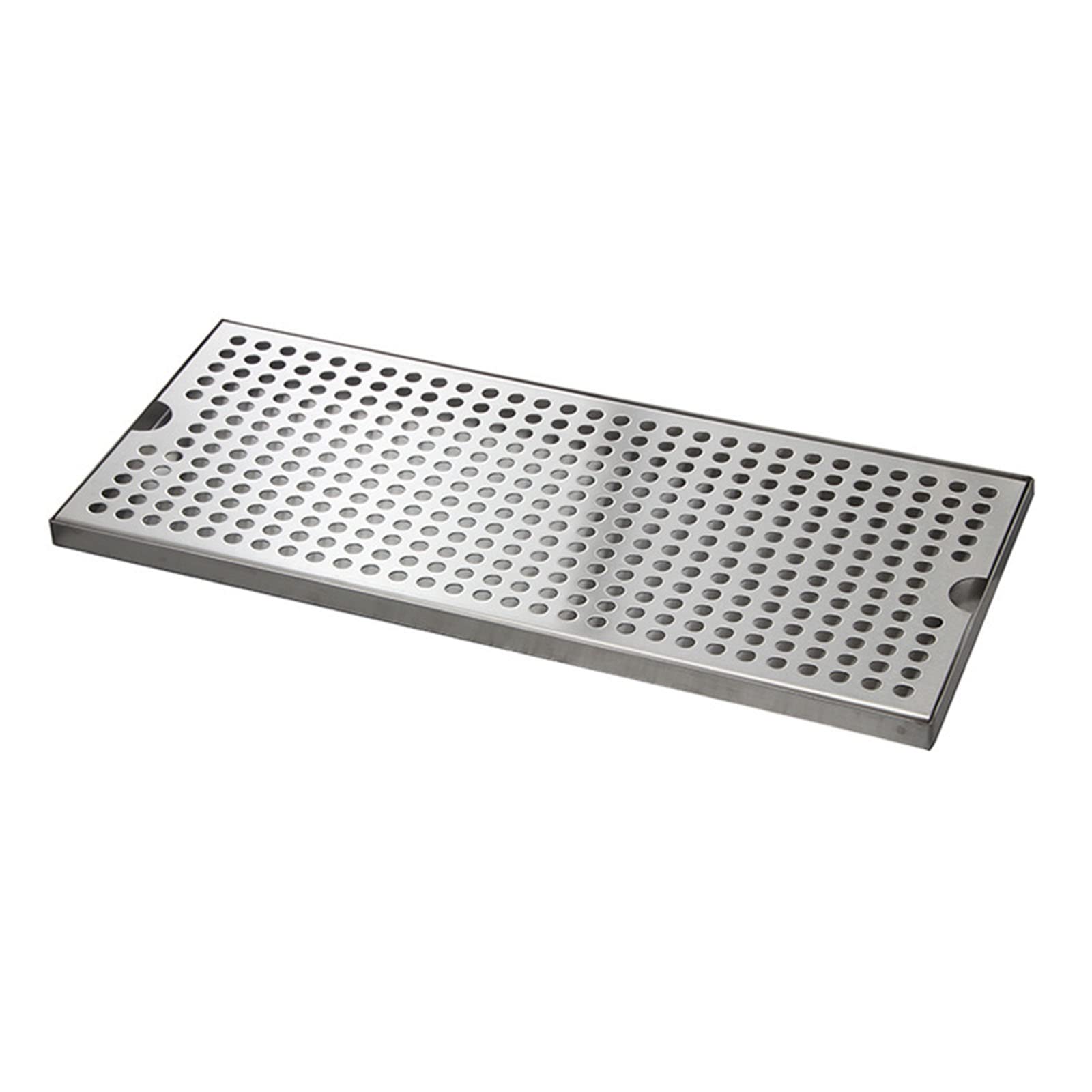 WRJAHCG Drip Tray Stainless Steel,Kegerator Beer Drip Trays,20" Length 7" Width Rectangular Stainless Steel Beer Surface Mount Drip Tray,No Drain,for Home Bar Mini Fridge Without Drain,40CM