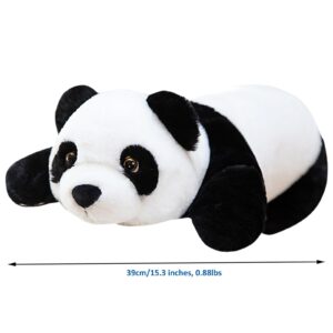 Hronsa Weighted Stuffed Animals, 15.3" Weighted Panda Plush Toy Cute Panda Weighted Plush Animals Pillow Gifts for Kids Adults Birthday, Valentine's Day