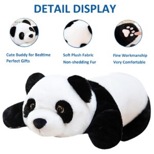 Hronsa Weighted Stuffed Animals, 15.3" Weighted Panda Plush Toy Cute Panda Weighted Plush Animals Pillow Gifts for Kids Adults Birthday, Valentine's Day