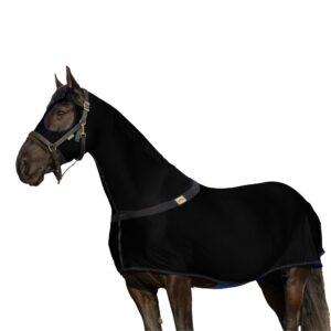 resistance premium horse sleazy full body slicker with zipper face & forelock saver horse care sheet