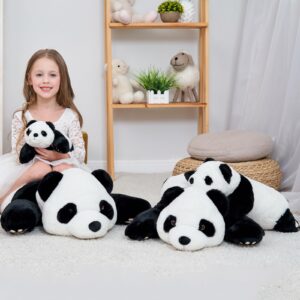 Doireum Panda Weighted Stuffed Animals, 1.87lbs Panda Stuffed Animal Cute Panda Weighted Plush Animals Hugging Pillow Toy for Boys Girls Valentine Christmas, 31.4 inch