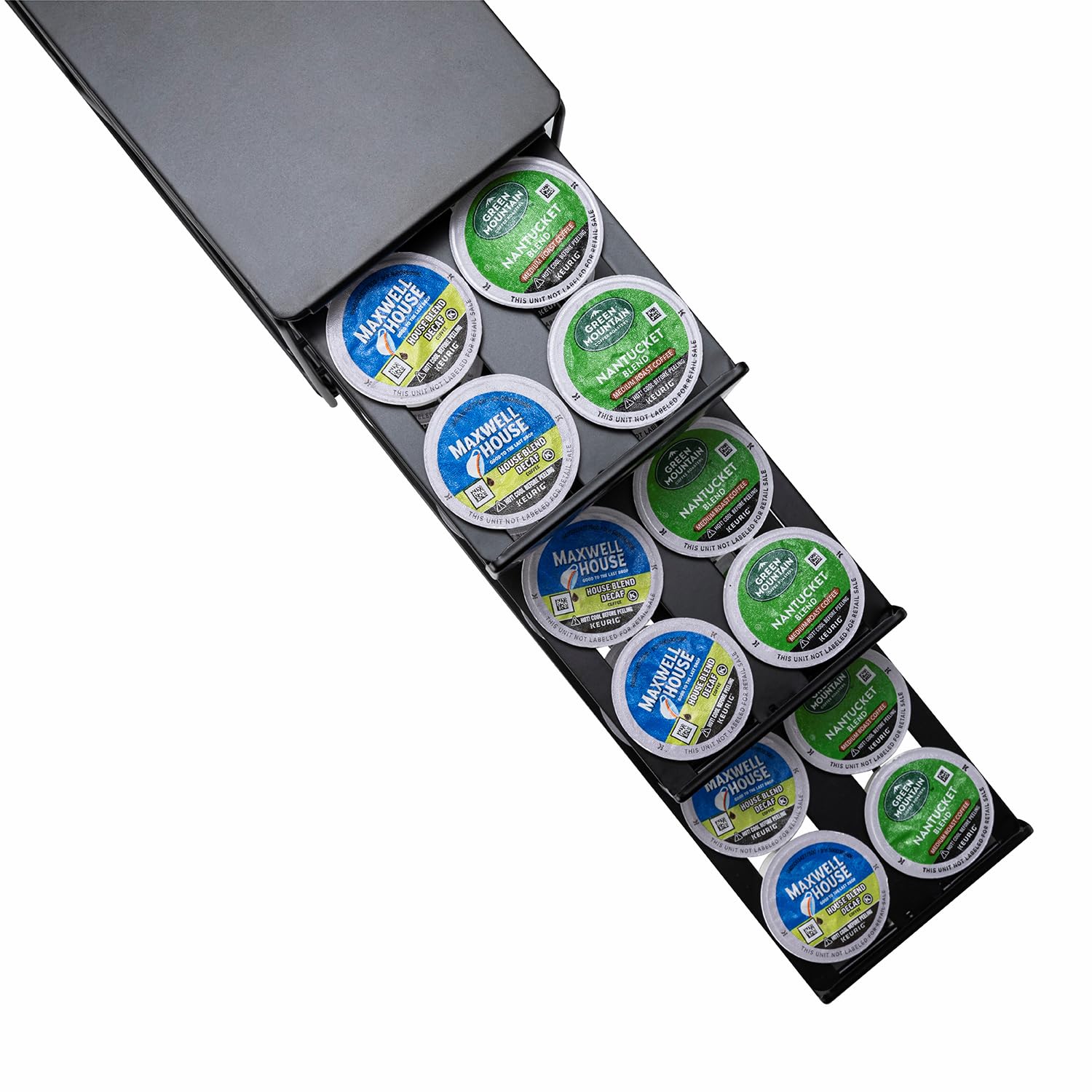 Flagship K Cup Holder 3 Tier Coffee Pod Holder for K Cup Organizer Save Space Countertop Kitchen (42 Pods Capacity)