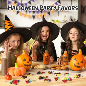 Halloween Party Favors for kids Pop Fidget Toys Bulk It 24 Pack,Halloween Party Supplies Halloween Classroom Favors Mini Pop keychain Its Halloween Prizes for Kids Bulk Halloween Toys Bulk Goodie bag