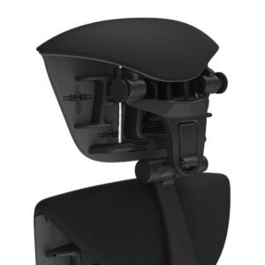 office logix shop embody headrest compatible with herman miller embody chair (black rythem fabric/gaphite frame)