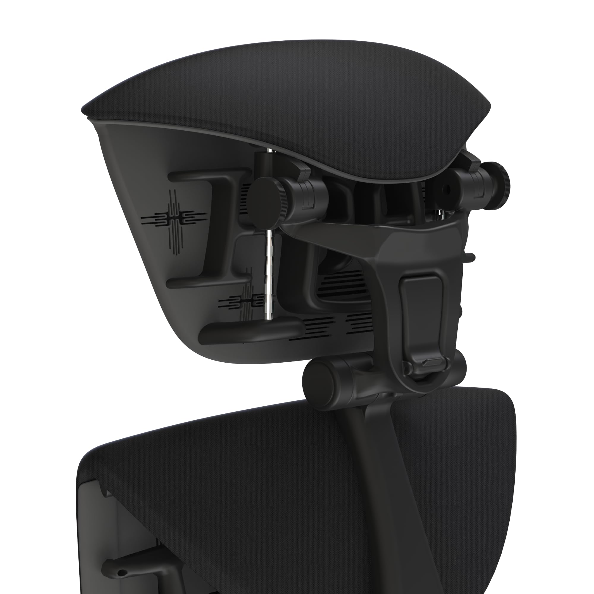 OFFICE LOGIX SHOP Embody Headrest Compatible with Herman Miller Embody Chair (Black Rythem Fabric/Gaphite Frame)