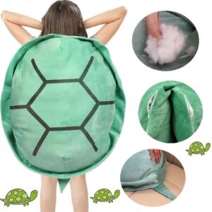 PTAEXCEL Wearable Turtle Shell Pillow, 47.2in/120cm Giant Wearable Turtle Shell Pillow, Removable Oversized Tortoise Shell Plush Turtle Stuffed Animal Dress up Cushion Costume for Adlut.