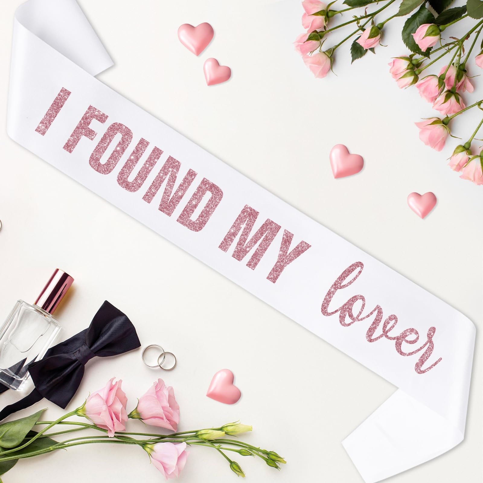 Sursurprise Bachelorette Sash, I Found My Lover Sash for She Found Her Lover Bachelorette Party Bridal Shower Bride To Be Decorations Favors Gifts Accessories