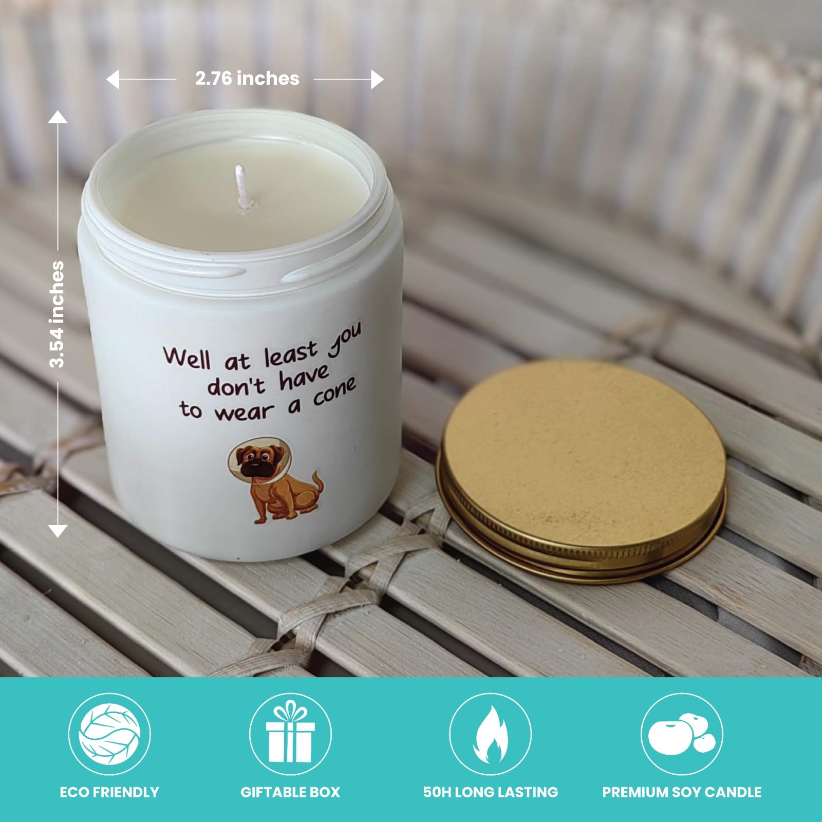 Get Well Soon Candles Gifts | Feel Better Gifts for Women and Men | Take Your Pain Scented Lavender and Vanilla Candle Gifts | Inspirational Candles for Women | Gift for Every Occasion