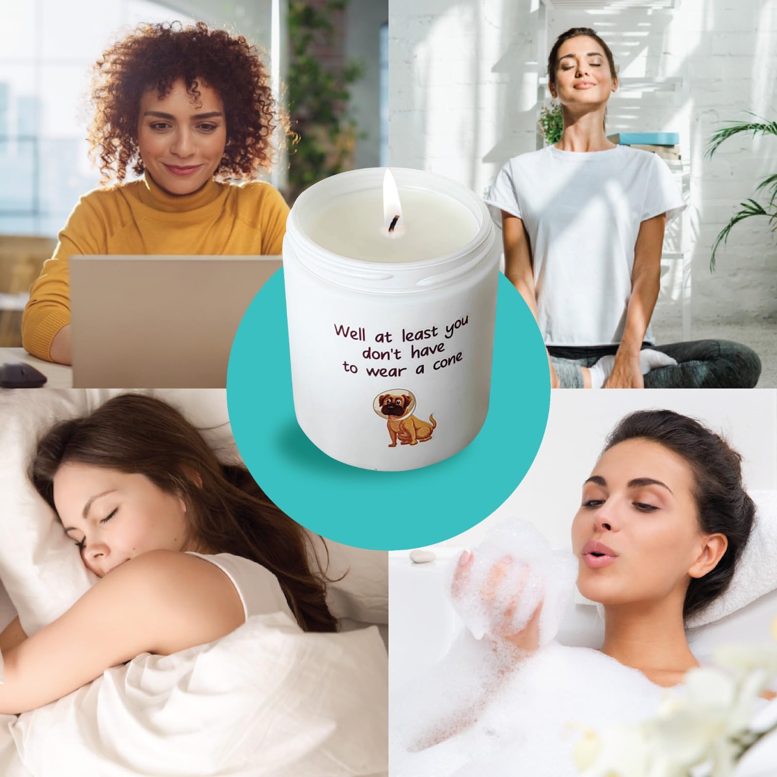 Get Well Soon Candles Gifts | Feel Better Gifts for Women and Men | Take Your Pain Scented Lavender and Vanilla Candle Gifts | Inspirational Candles for Women | Gift for Every Occasion